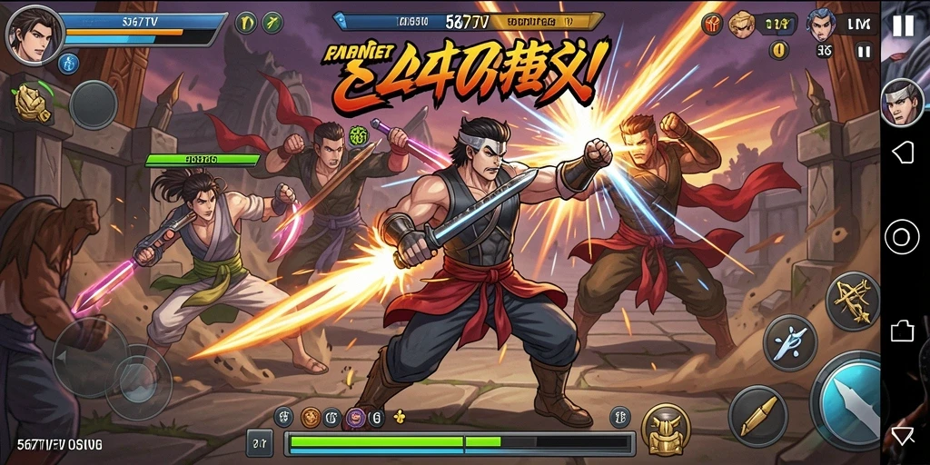 Screenshot gameplay 567TV menampilkan pertarungan seru dan aksi mendebarkan.