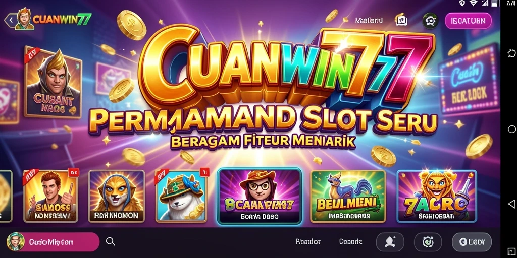 Tampilan permainan Slot CUANWIN77 yang menarik dan interaktif.