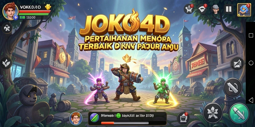 Tampilan gameplay JOKO4D yang seru dalam pertempuran Tower Defense.