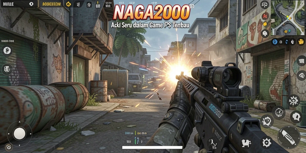 Screenshot menampilkan aksi mendebarkan dalam gameplay <strong>NAGA2000</strong>.