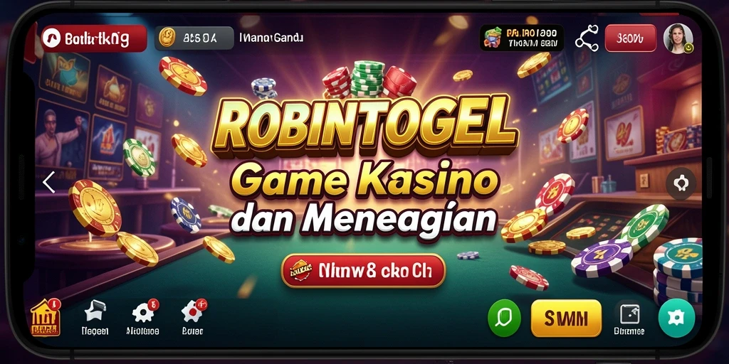 Tampilan gameplay <strong>ROBINTOGEL</strong> yang menegangkan dan mendebarkan di kasino.