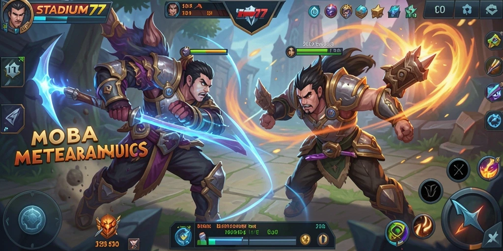 Tampilan menakjubkan dari gameplay STADIUM77 yang mendebarkan.