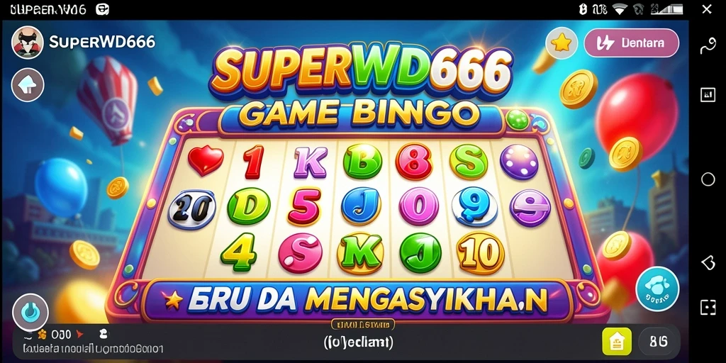 Screenshot gameplay SUPERWD666 menampilkan keseruan permainan Bingo.